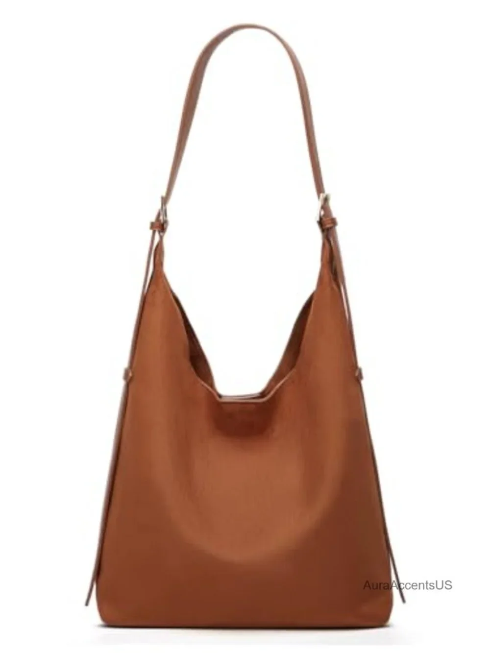 Women's Suede Hobo Bag Slouchy Shoulder Purse Crossbody Retro Work Tote Large